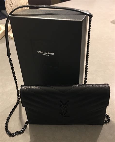 ysl wallet on a chain review|ysl wallet on chain sale.